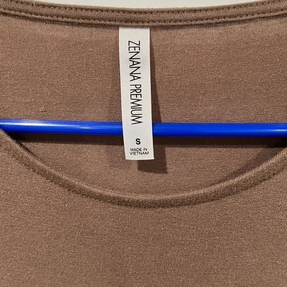 Zenana Mocha Pocket Tunic Shirt - Picture 3 of 3